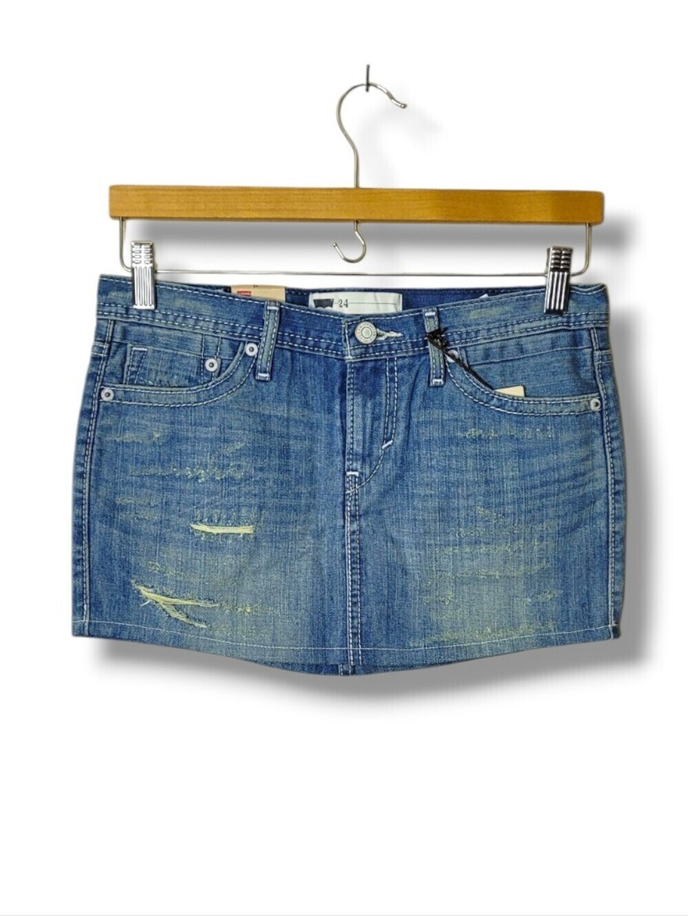 NWT Levis Micro Mini Denim Skirt